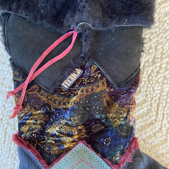 Vintage Fur Tecnica Italian Apres Ski Boot Size 7 - Picture 3 of 6